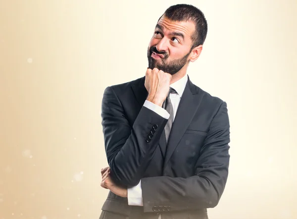 Hombre sobre fondo aislado — Foto de Stock