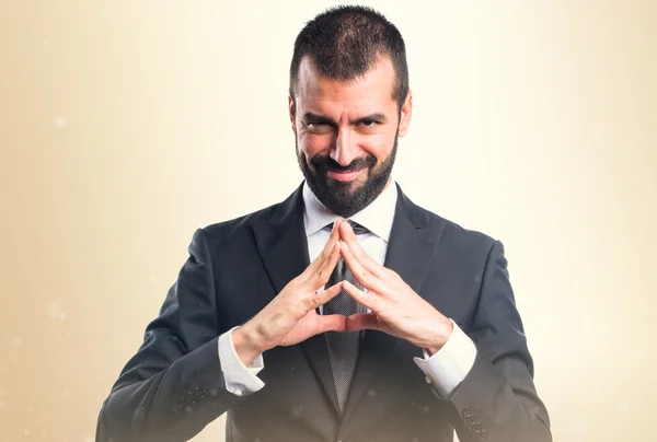 Hombre sobre fondo aislado — Foto de Stock