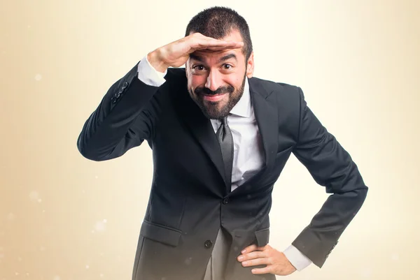 Hombre sobre fondo aislado — Foto de Stock