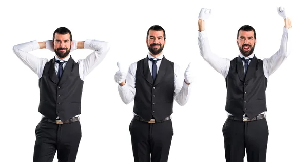 Hombre sobre fondo aislado — Foto de Stock