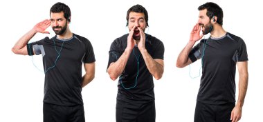 Adam izole arka plan