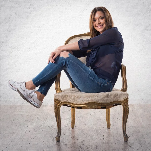 Pretty girl posing in studio — Stock Photo, Image