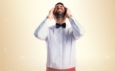 Adam izole arka plan