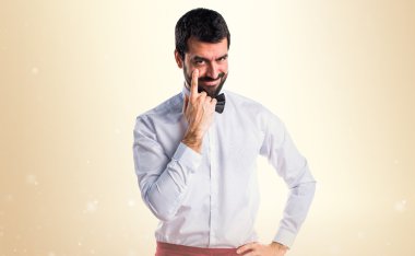 Adam izole arka plan