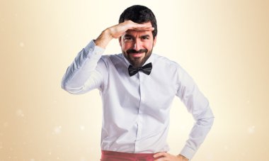 Adam izole arka plan