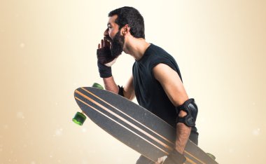 Adam izole arka plan