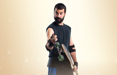 Adam izole arka plan