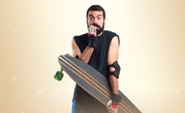 Adam izole arka plan