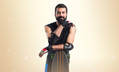 Adam izole arka plan