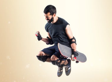 Adam izole arka plan