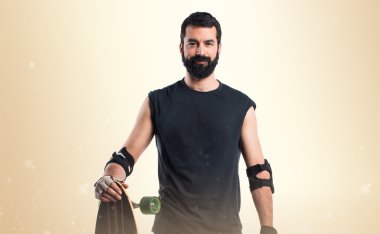 Adam izole arka plan