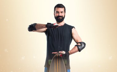 Adam izole arka plan