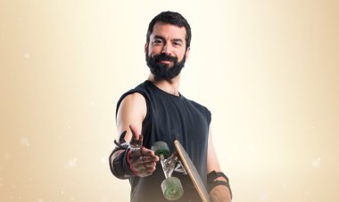 Adam izole arka plan