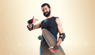 Adam izole arka plan