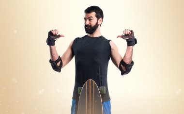 Adam izole arka plan