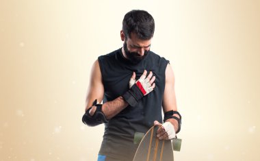 Adam izole arka plan