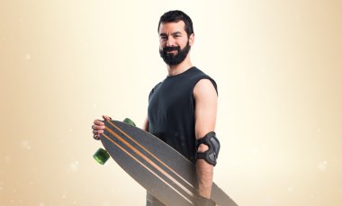 Adam izole arka plan