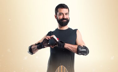 Adam izole arka plan