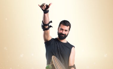 Adam izole arka plan