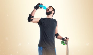 Adam izole arka plan