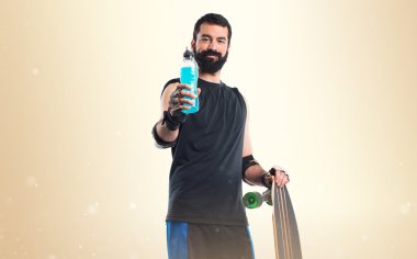 Adam izole arka plan