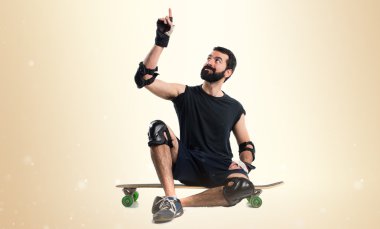 Adam izole arka plan