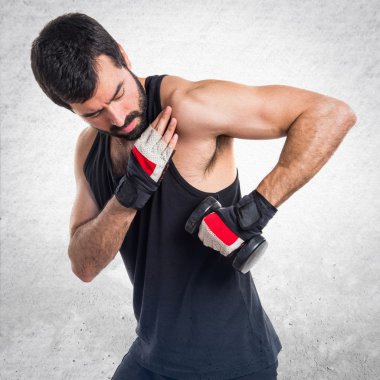 Adam izole arka plan