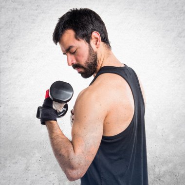 Adam izole arka plan