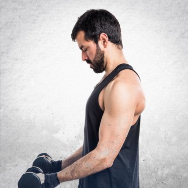 Adam izole arka plan