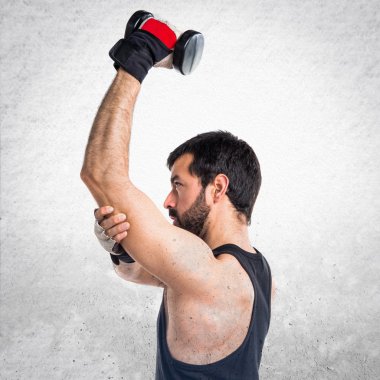 Adam izole arka plan