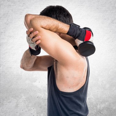 Adam izole arka plan