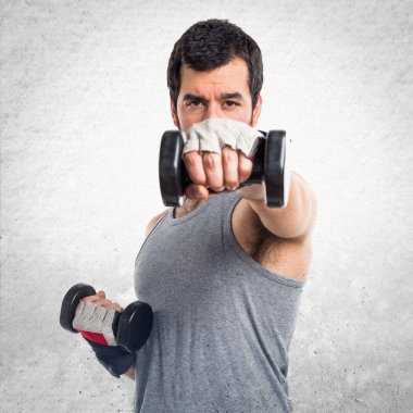 Adam izole arka plan