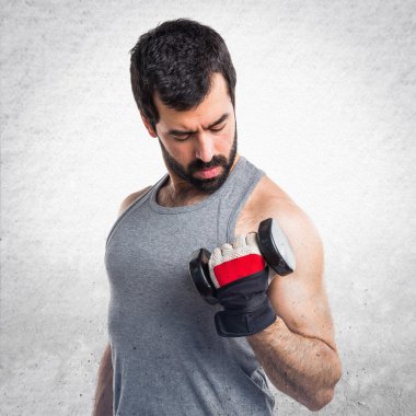 Adam izole arka plan