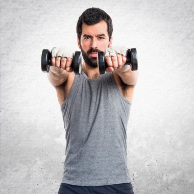 Adam izole arka plan