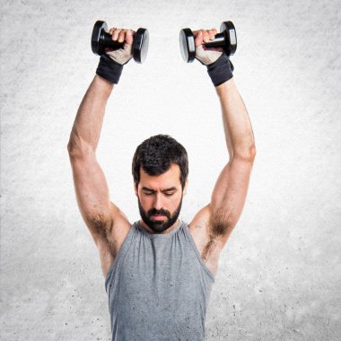 Adam izole arka plan