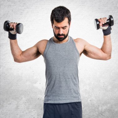 Adam izole arka plan