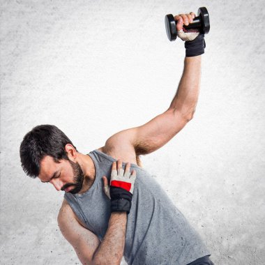 Adam izole arka plan