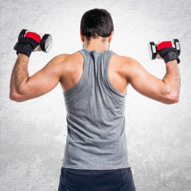 Adam izole arka plan