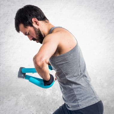 Adam izole arka plan