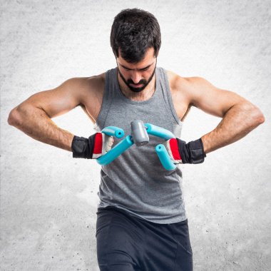 Adam izole arka plan