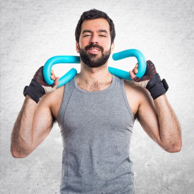 Adam izole arka plan