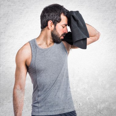 Adam izole arka plan