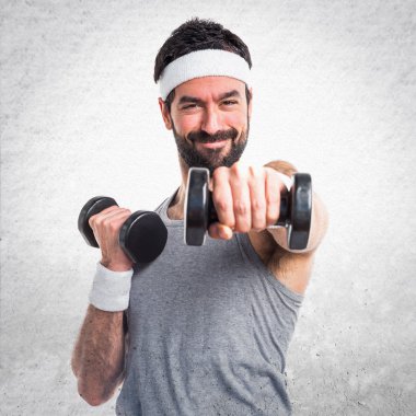 Adam izole arka plan