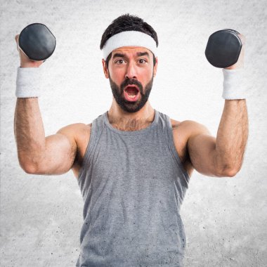 Adam izole arka plan