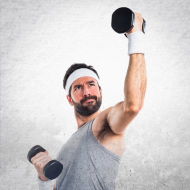 Adam izole arka plan