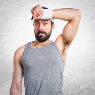 Adam izole arka plan