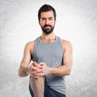 Adam izole arka plan