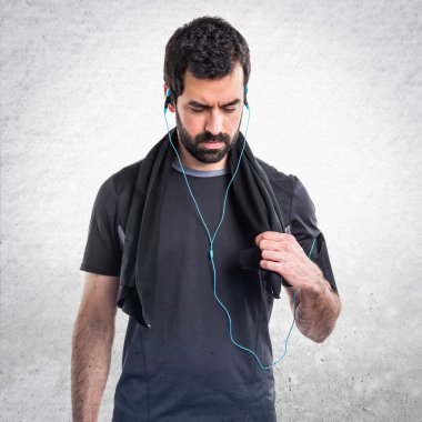 Adam izole arka plan