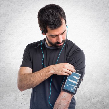 Adam izole arka plan