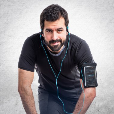 Adam izole arka plan